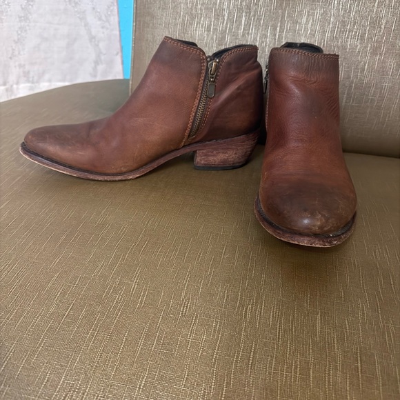 Frye Liberty Brown Leather Ankle Boots 9 1/2 - Picture 4 of 5